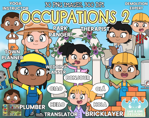 Occupations 2 Clipart Pack